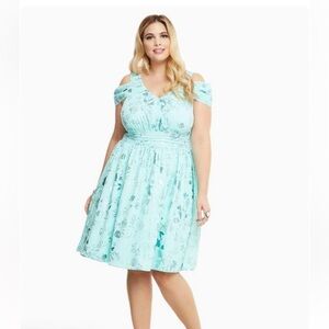 Torrid Disney Princess Ariel Print Swing Dress- RARE